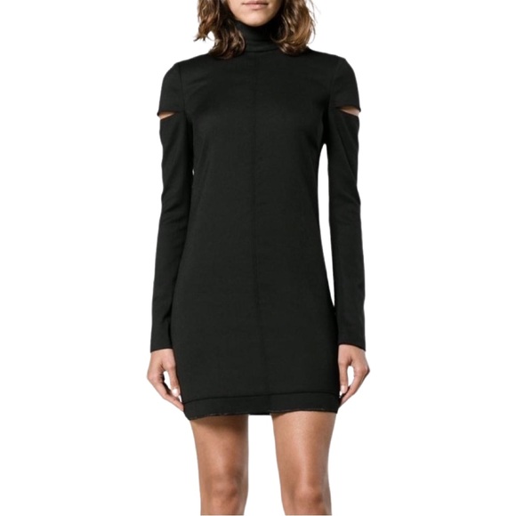 EUC Helmut Lang Turtle Neck Cutout Mini Dress - Picture 2 of 12